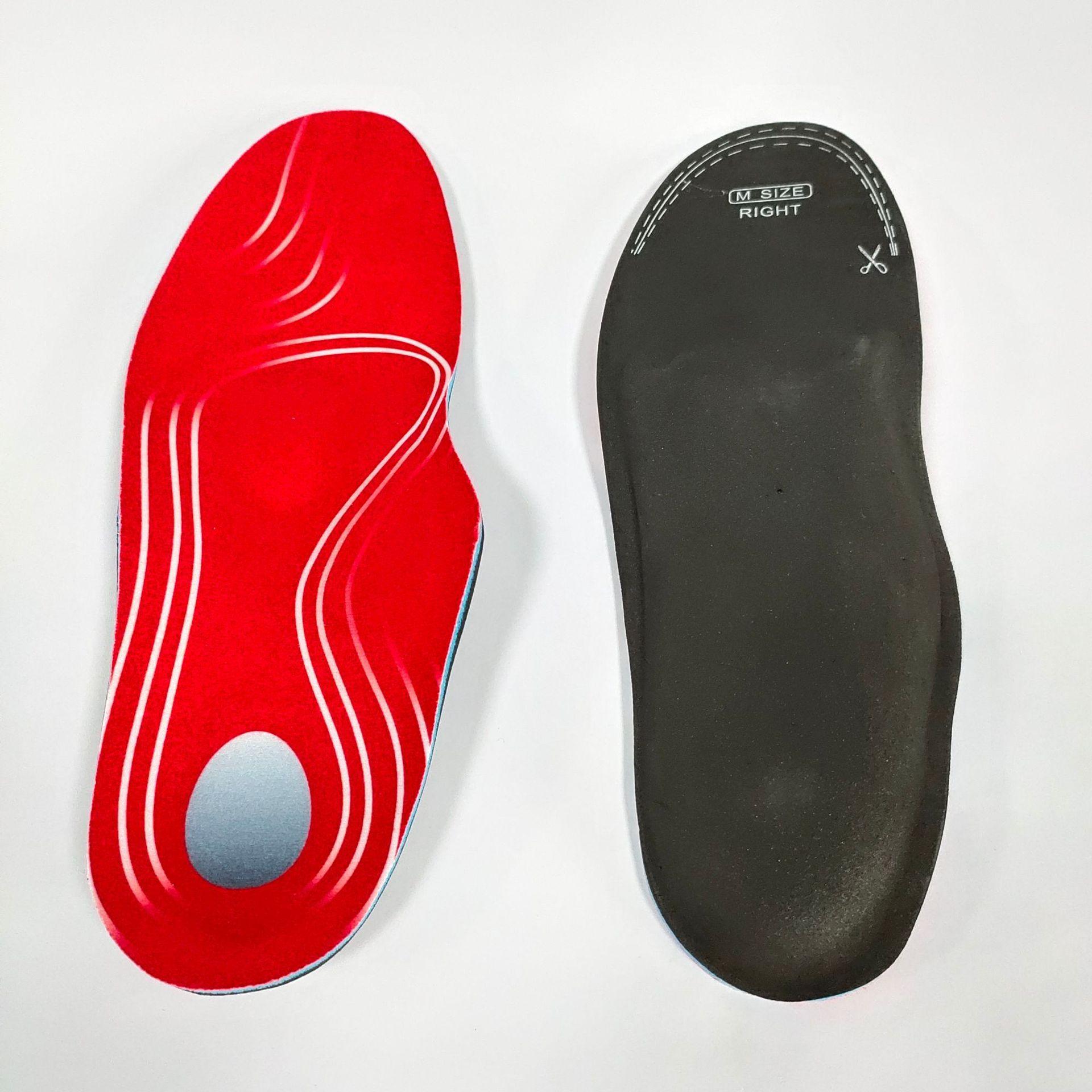 

Внутренняя и внешняя ортопедическая стелька Flip с поддержкой свода стопы, дышащая, отводящая пот, стелька для плоскостопия с высоким сводом стопы XL(46~47) красный