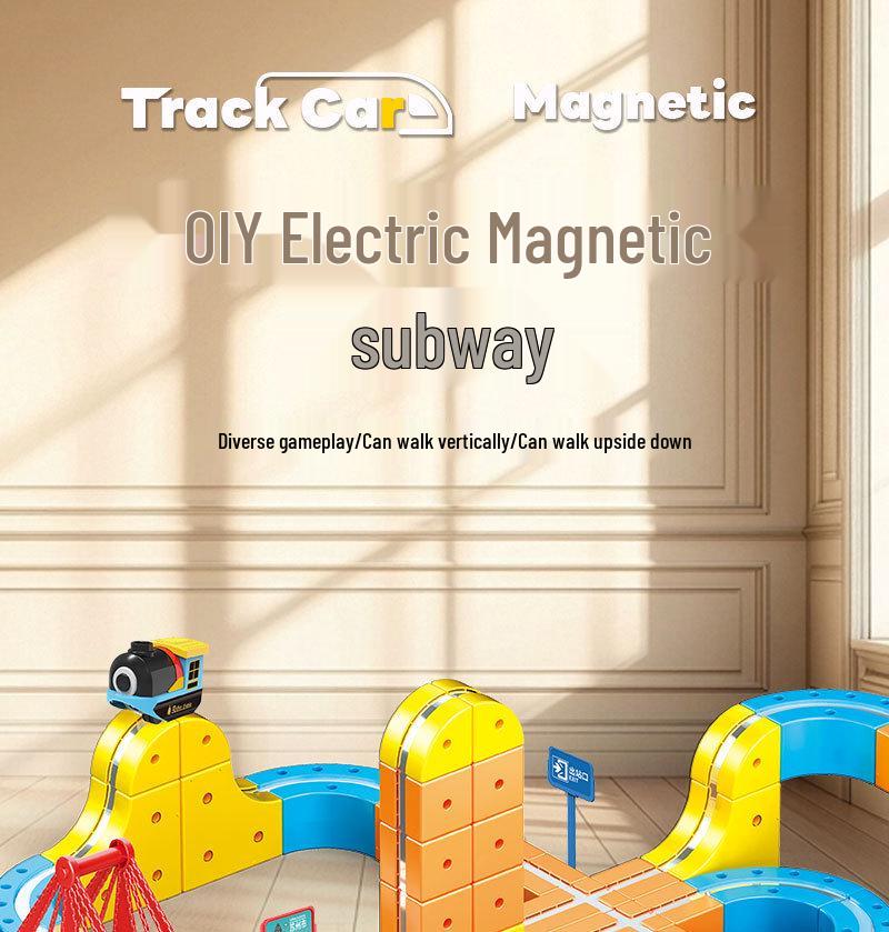 Magnetic Anti-Gravity Building Blocks: High-Speed Rail Track Toy for Kids