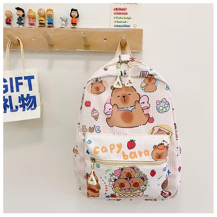 Adorable New Kids Backpack Colorful Cartoon Design Lightweight Nylon For School Travel