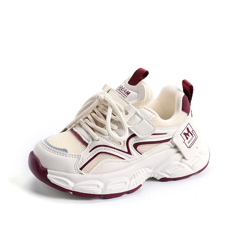 

Детская спортивная обувь Весна 2025 новая сетчатая дышащая обувь для пап для мальчиков модные кроссовки для девочек 27-31 yards, 5 pairs in one hand