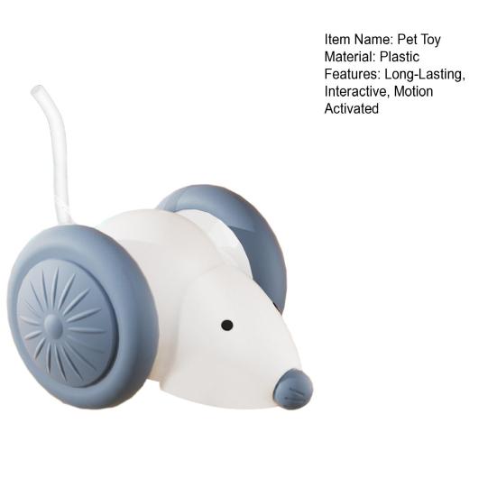 Electric Mouse Cat Toy Motion Activated Automatic Moving Mouse Interactive USB Rechargeable Mouse Toy for Cat Hunting Instinct Anxiety Relief