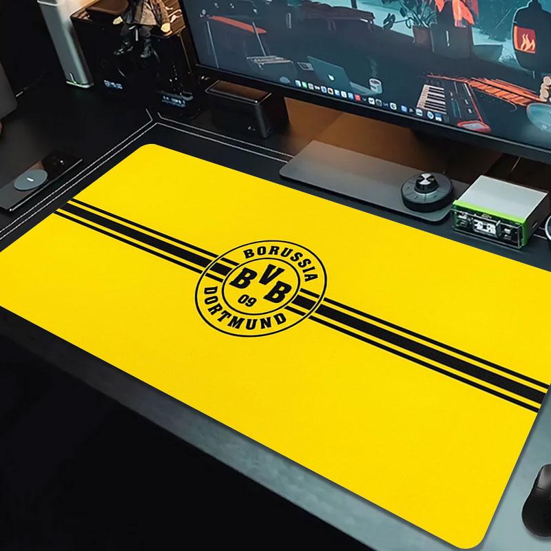 Borussia Large Size Mouse Pad Large Gaming Table Cushion Non-slip Laptop Tablet Big Mousepad XXL Mat Mini PC Playmat With Lock Edge