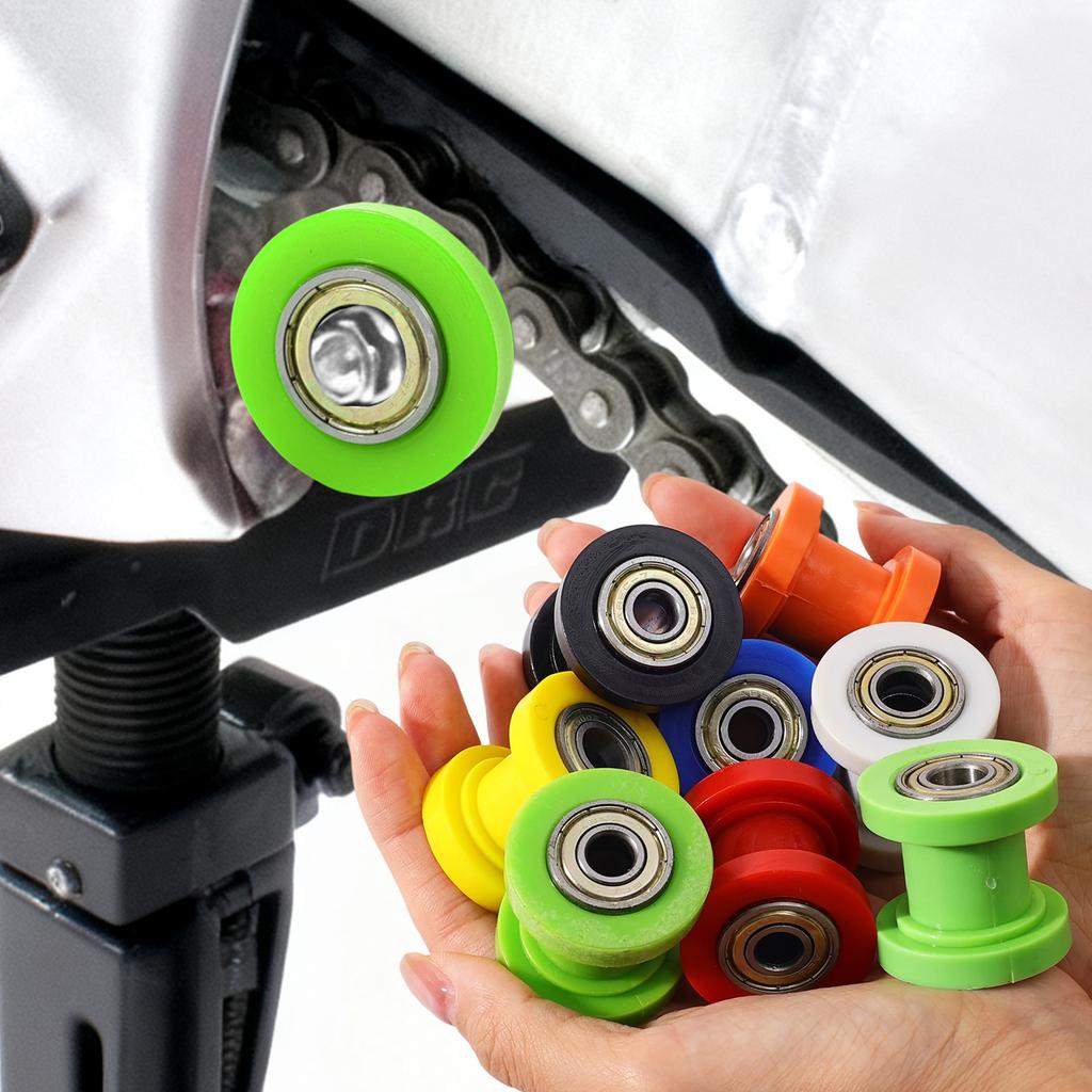 For Enduro Motorcycle Pit Dirt Bike Motocross Accessories 8/10mm Drive Chain Roller Pulley Wheel Slider Tensioner Wheel Guide