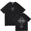 Lady Gaga MAYHEM Cross Cutoff T-shirt Trendy Graphic for Man Women High Quality Outdoor High St