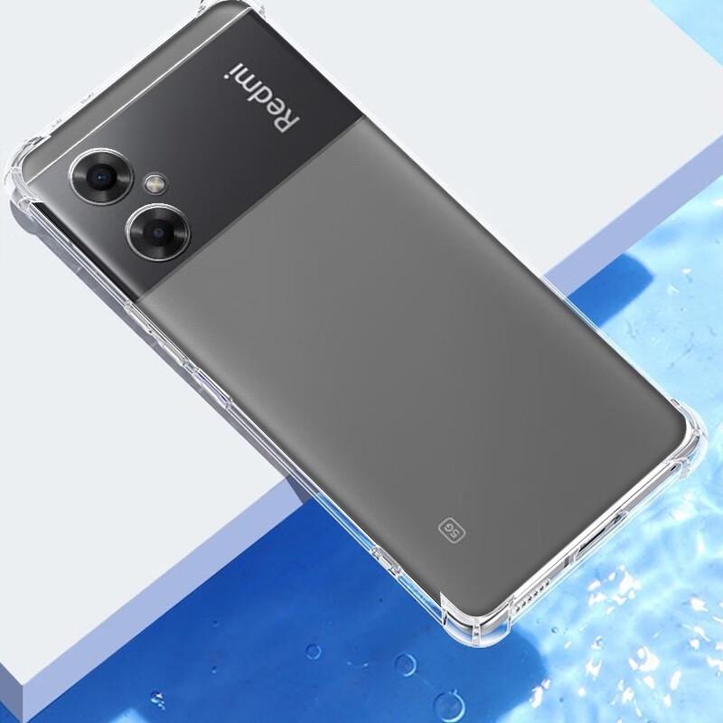 Compatible Redmi Note Phone Case Airbag Transparent (Note 15/14/13/12/11/10/9/8/7/6/Pro/+)