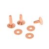 10Sets Rivet Fixed Copper Rivet For Leather With Burrs Washers For Diy Rivet Fixed Diy Vintage Leather Goods