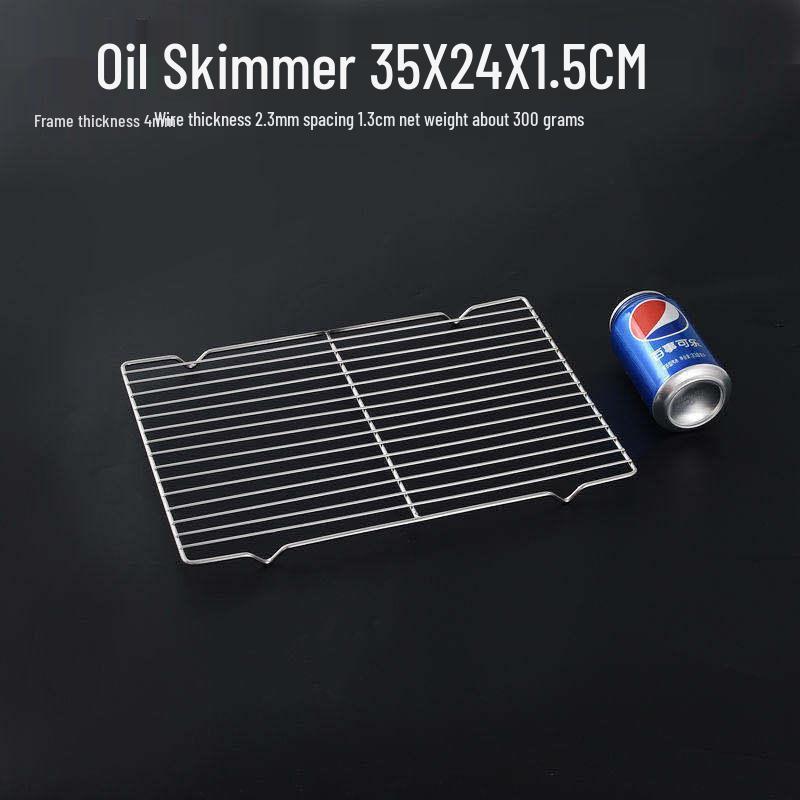Stainless Steel Oil Filter Pan with Non-Magnetic Tray and Rectangular Draining Screen