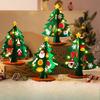 Mini Felt Christmas Tree DIY Handmade Xmas Tree Crafts Kids Gifts New Year Navidad Party Ornaments 2025 Home Table Decorations