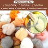 Wool Felt, Wool Fiber, 3g, Beginner's Trial Set, 24 Colors, 72 Packs