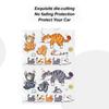 Funny Pet Cat Car Sticker Cat Scratch Car Decal Cute Lazy Cats Humor Bumper Decal Self-Adhesive Car Decoration Cat Theme Sticker