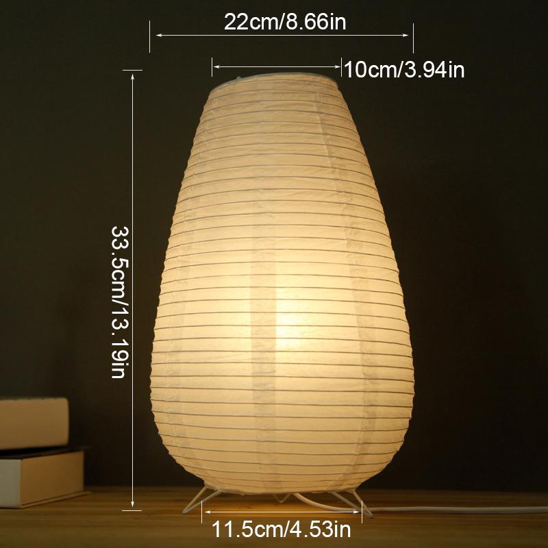 1PC Eco-Friendly Nordic Lighting Paper Lantern Table Lamp Scandinavian Paper Lantern Bedroom Decor
