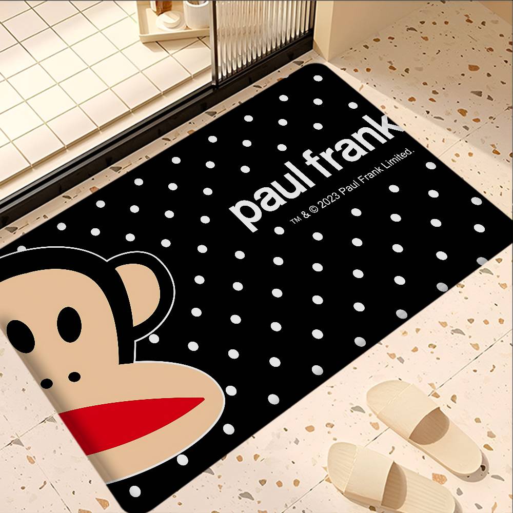L-Luxurious P-Paul Frank Door Mat Nordic Style Bedroom Living Room Doormat Home Balcony Anti-Slip Alfombra