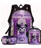 Stitch Backpack for Kids Students Large Capacity Lightweight Cartoon School Bag