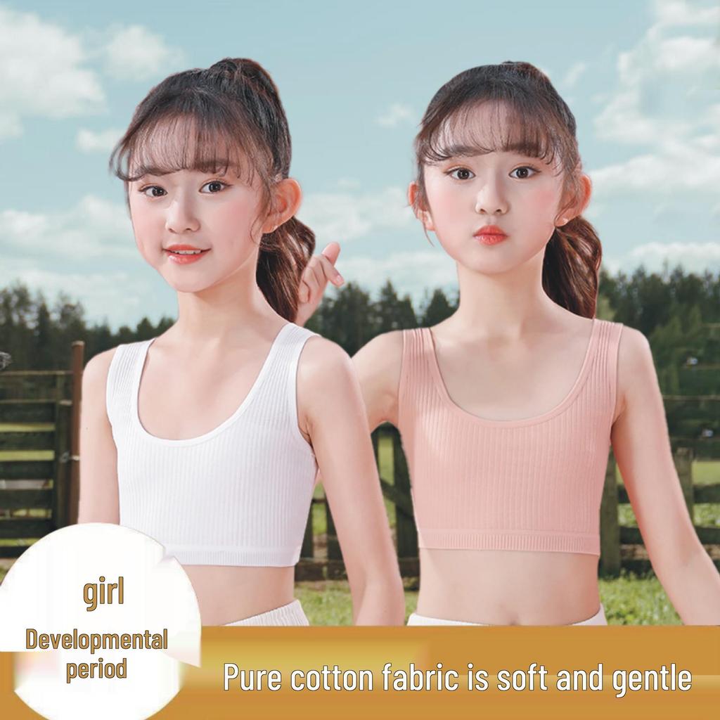 Anti-Protrusion Developmental Underwear: Girls' Tank Tops and Teen Bras for Students