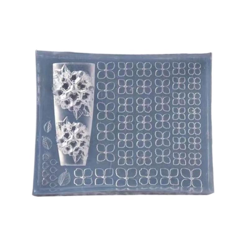 Nail Art Moulds Silicone 3D Template Nail Designing Tool Delicate Shape Silicone Handmade Molds for Manicure Creation