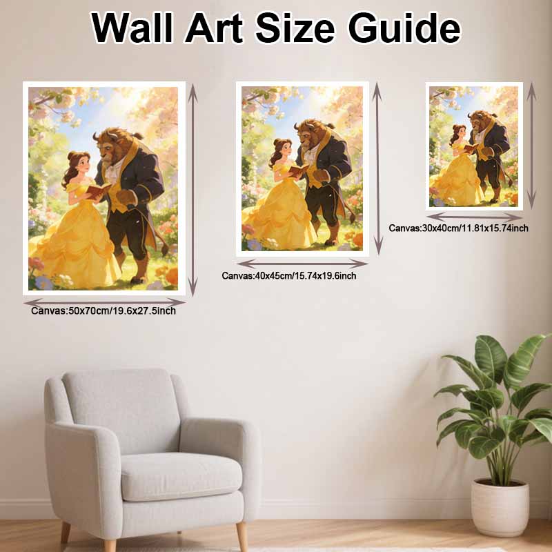 Disney Beauty and The Beast Diamond Painting Art Kit Handmade DIY5D Home Decor Gift