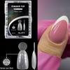 140PCS Matte Surface French Nail Dual Forms Thin Acrylic Nail Tips  French Manicure Tool