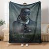 Star Player Kylian Mbappé Blanket Comfortable Great for Office Couch Bed for All Seasons Playful Design Best Holiday Gift for Friends Family