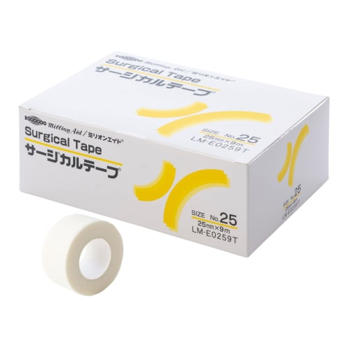 

Million Aid Nonwoven Surgical Tape, 25mm x 9m, White, 12 Rolls, LM-E0259T