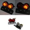 LMoDri 12V Plastic Generic Durable Motorcycle Light Turn Signal Brake Dual LED Light Twin Light Integrated Tail