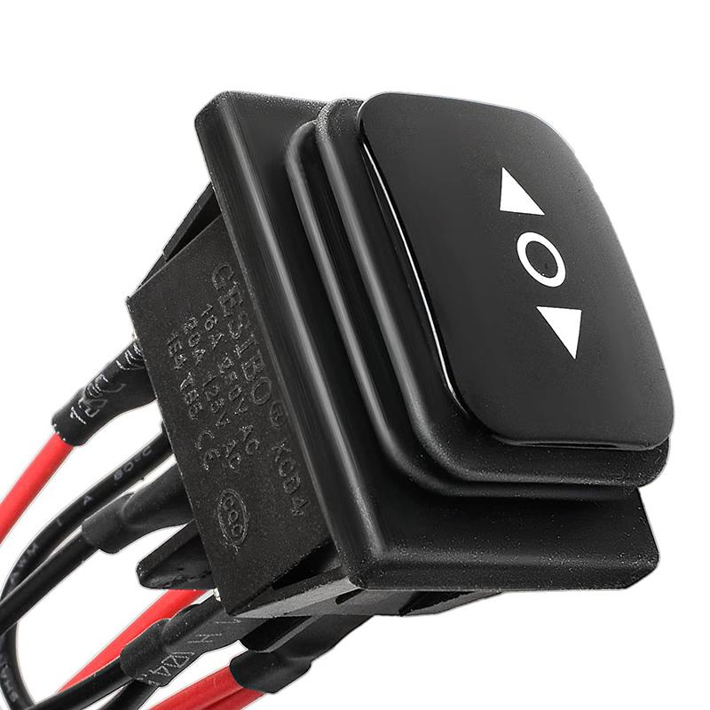 Waterproof 6-Pin 3-Speed Reverse Switch with Wire Self Resetting Toggle Motor Switch Durable Power Supply
