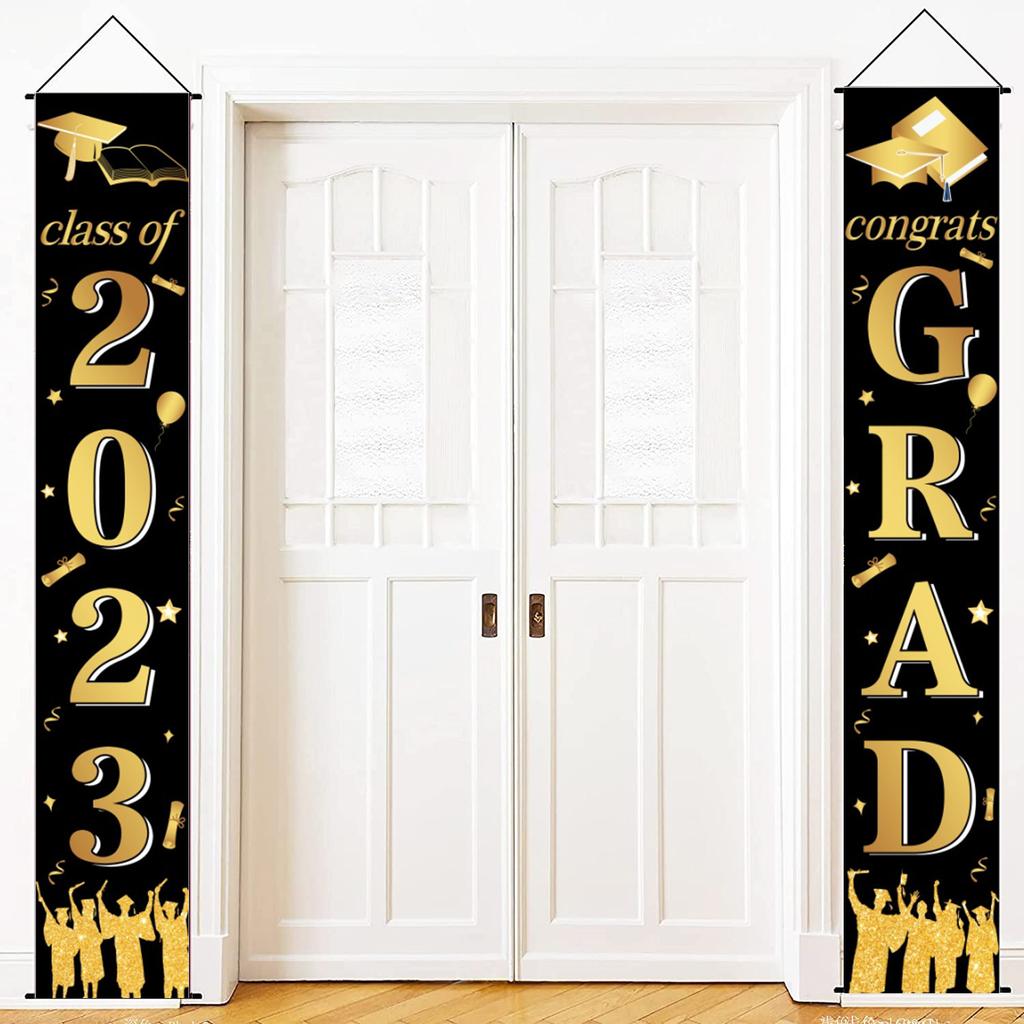 Grad Congrats Graduation Gateway Graduation Party Courtyard Arrangement Door Curtain Poster Customization