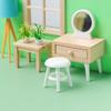1:Maßstab 1:12 Spielhaus Restaurant Wohnzimmer Miniatur Stuhl Sofa Haus Zubehör Holz Mini Hocker Puppenhaus Möbel