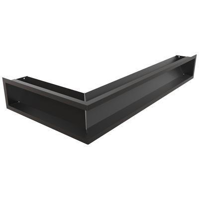 Vent Cover LUFT Corner Right 40x80x12 Black Slim