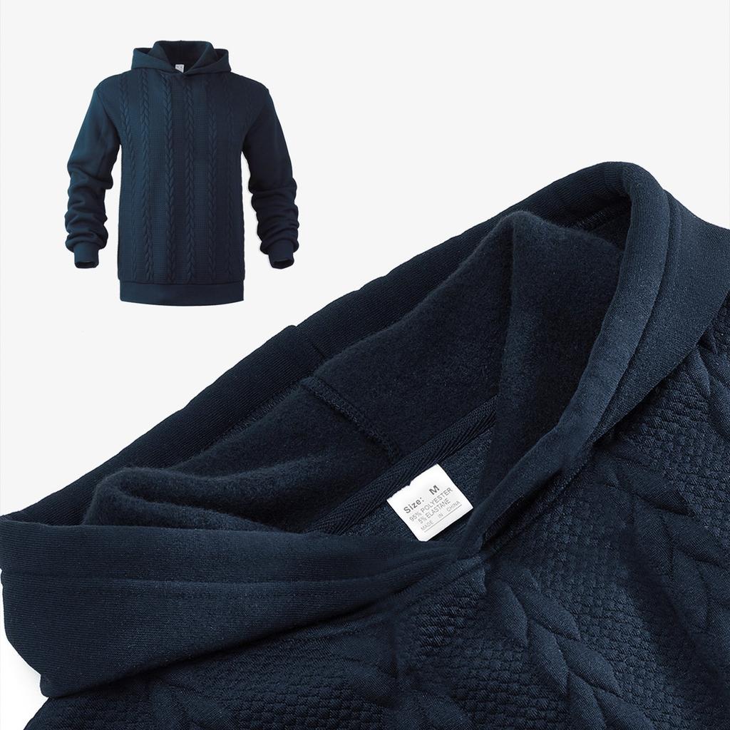 Men's Hoodie Color Casual Fashion Long Sleeve Pullover Sweatshirt