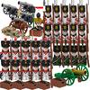 Mini Figurine Războaiele Napoleoniene Europa Medievală Blocuri de Construcție Militare Britanice Franceze Prusia Rusia Cavaler Infanterie Model Cărămidă