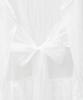 LOSSYROW Sheer Ribbon Balloon Dress White