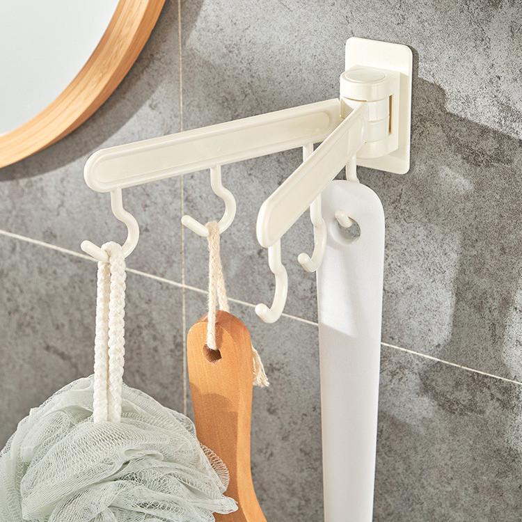 665 Multi-Purpose Swivel Kitchen Hook - No-Drill, Space-Saving Hanger for Small Items
