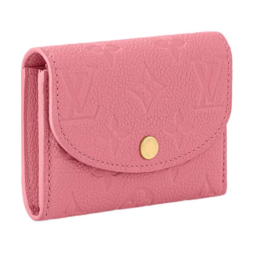 Louis Vuitton Rosalie Logo Embossed Design Leather Wallet Women wallet Magenta M25808