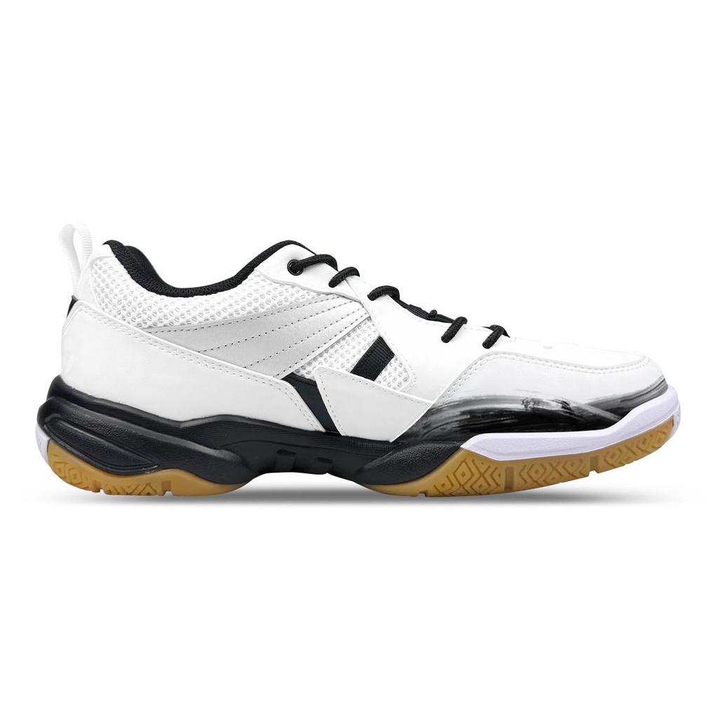 Li Ning Koba Cushioning Abrasion Resistant Breathable Low Top Badminton Shoes Men's White Black AYTM079-11(Team1311-)