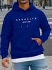New Style Brooklyn,NewYork-Letter Print Men's and Women's Hooded Sweatshirt.Fall/Winter Outdoor Lightweight and Warm Sweatshirt.