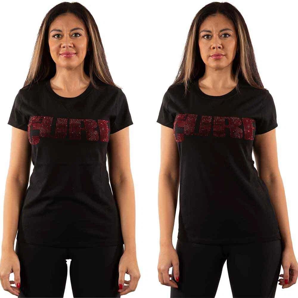 The Cure Ladies T-Shirt: Logo (Diamante) (Medium) L
