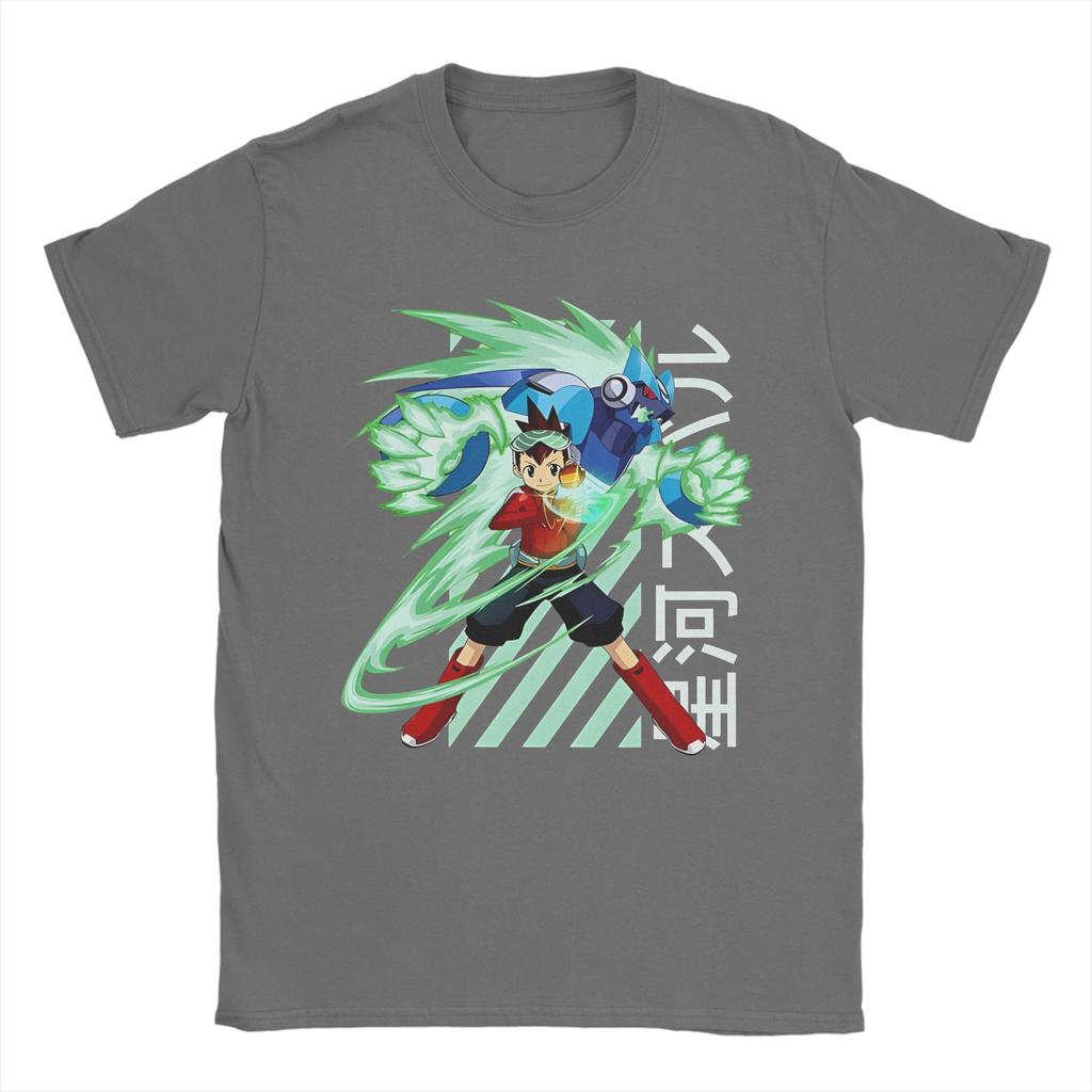 Megaman X Geo Stelar T-Shirts for Men Women Funny 100% Cotton Tees Crewneck Short Sleeve T Shirts Classic Clothing