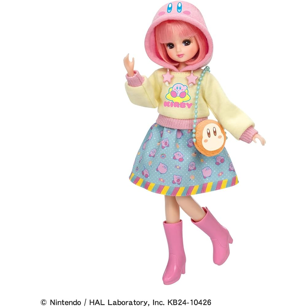 Takara Tomy Licca-chan Doll Kirby's Dream Land: Daisuki Licca-chan Dress Up Playhouse Toy 3 Years...