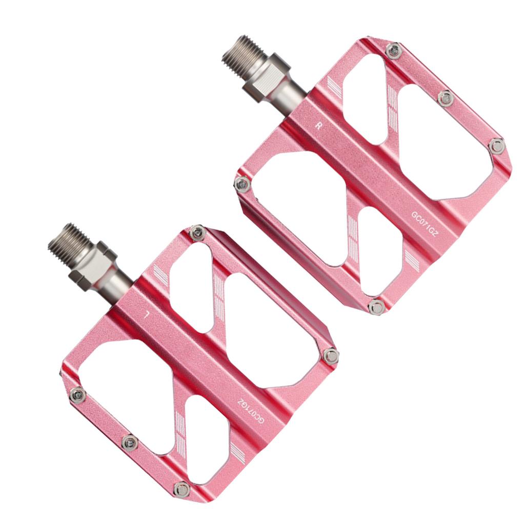 Bike Pedals Lightweight Triple Bearing Non-Slip Pins for Mountain Road Bikes