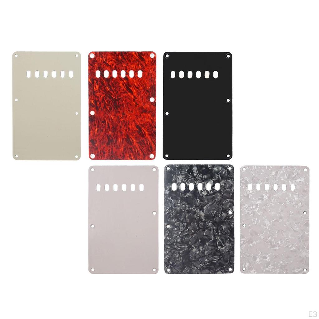 6 Holes Guitar Back Plate Tremolo Cavity Cover,Electric Accessories