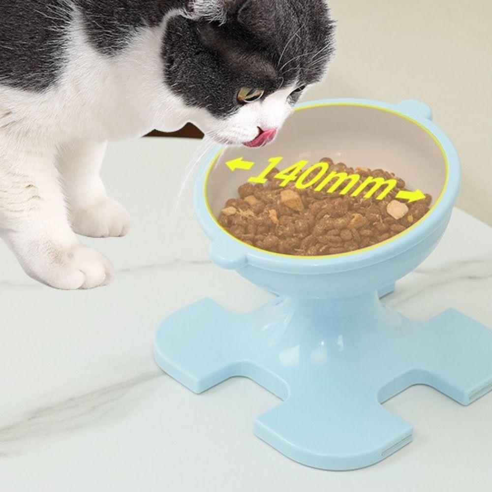 High Footed Raised Cat Bowl Neck Protection Cat Food Plate Protect Spine Dog Feeding Bowl Puppy