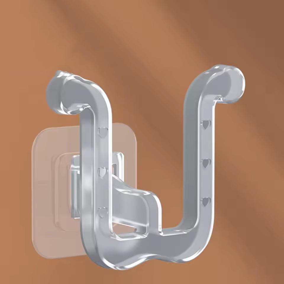 Suport papuci în formă de U Montat pe perete Perforat Raft de depozitare cu drenaj pentru toaletă Baie Depozitare pe perete Suport sandale Baie