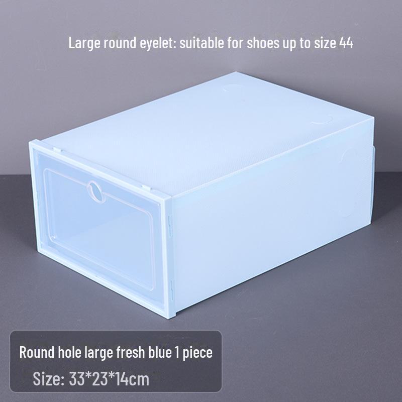 Transparent Multi-Layer Shoe Storage Box for Men & Women - Durable Plastic Shoe Organizer with Simple Assembly