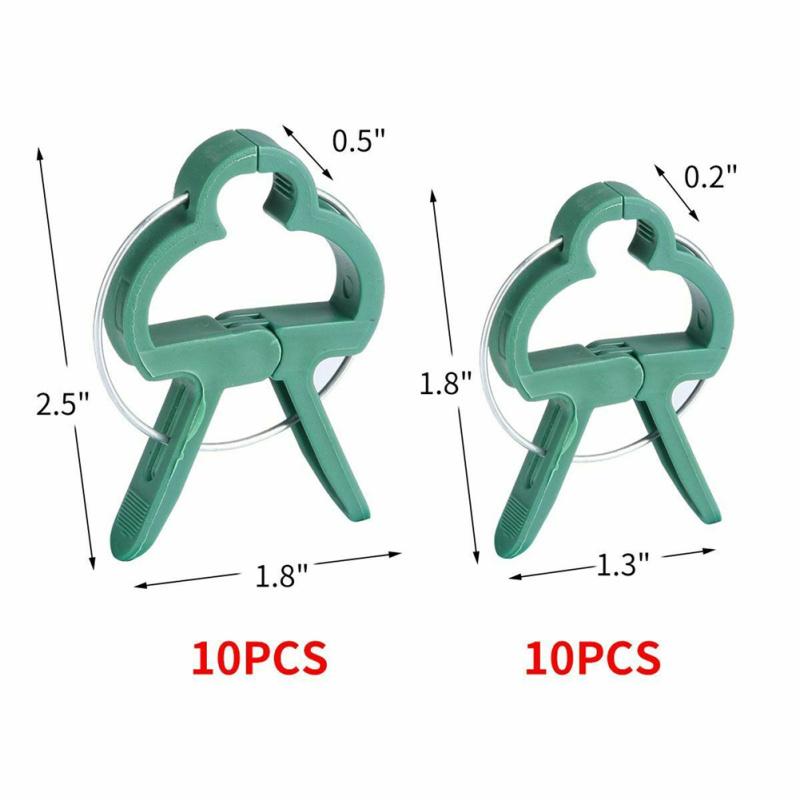 20pcs Plant Fixed Clips Reusable Weatherproof Flower Vine Tomato Support Clip Garden Tool