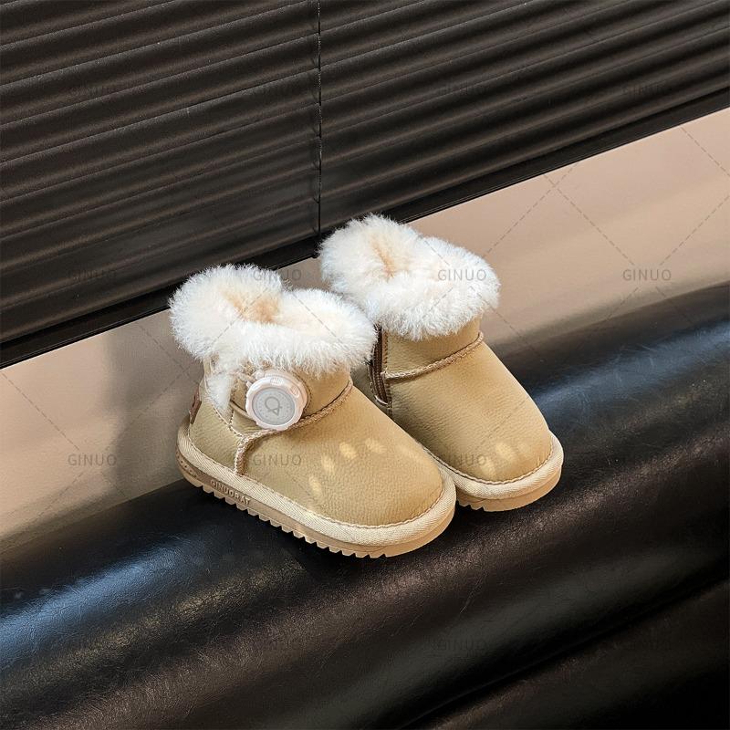 Snow Boots Male and Female Students Thickened Medium Boots Autumn and Winter Non-slip Short Boots