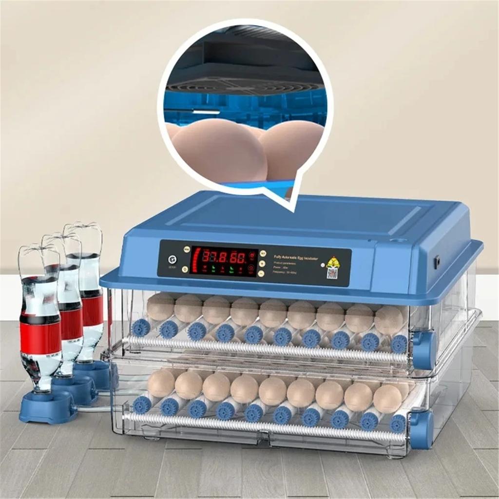 Intelligenter Elektrischer Inkubator Doppelte Leistung Automatisches Wenden Eier Hühner-, Enten-, Gänse-, Tauben-, Pfauen- Und Papageieneier-Inkubator