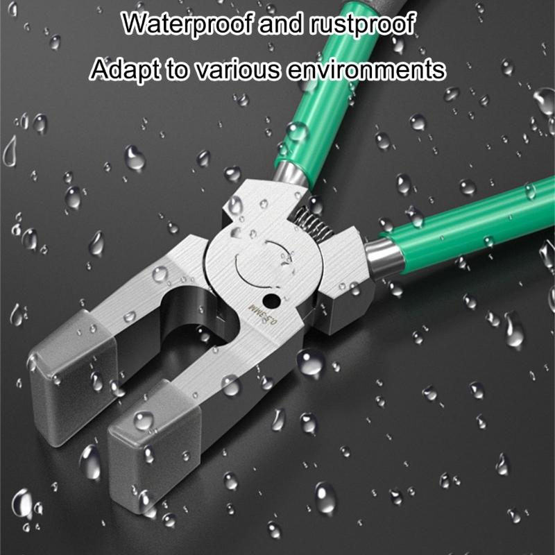 Carbon Steel Crafting Clip Pliers For Secure Glass Copper Rod Trimming With Improved Friction Coated Tip