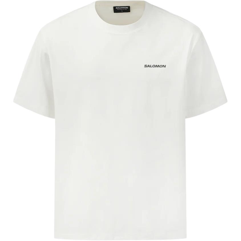 Salomon Uni Scope Letter Logo Round Neck Loose Fit Short Sleeve T-Shirt Men Tops D00435 M