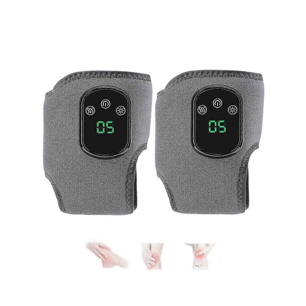 2X 2025 Emsense Foot Massager Wireless Portable Triple Method 3 Vibration Mode Heated Ankle Wrap for Home Office Travel