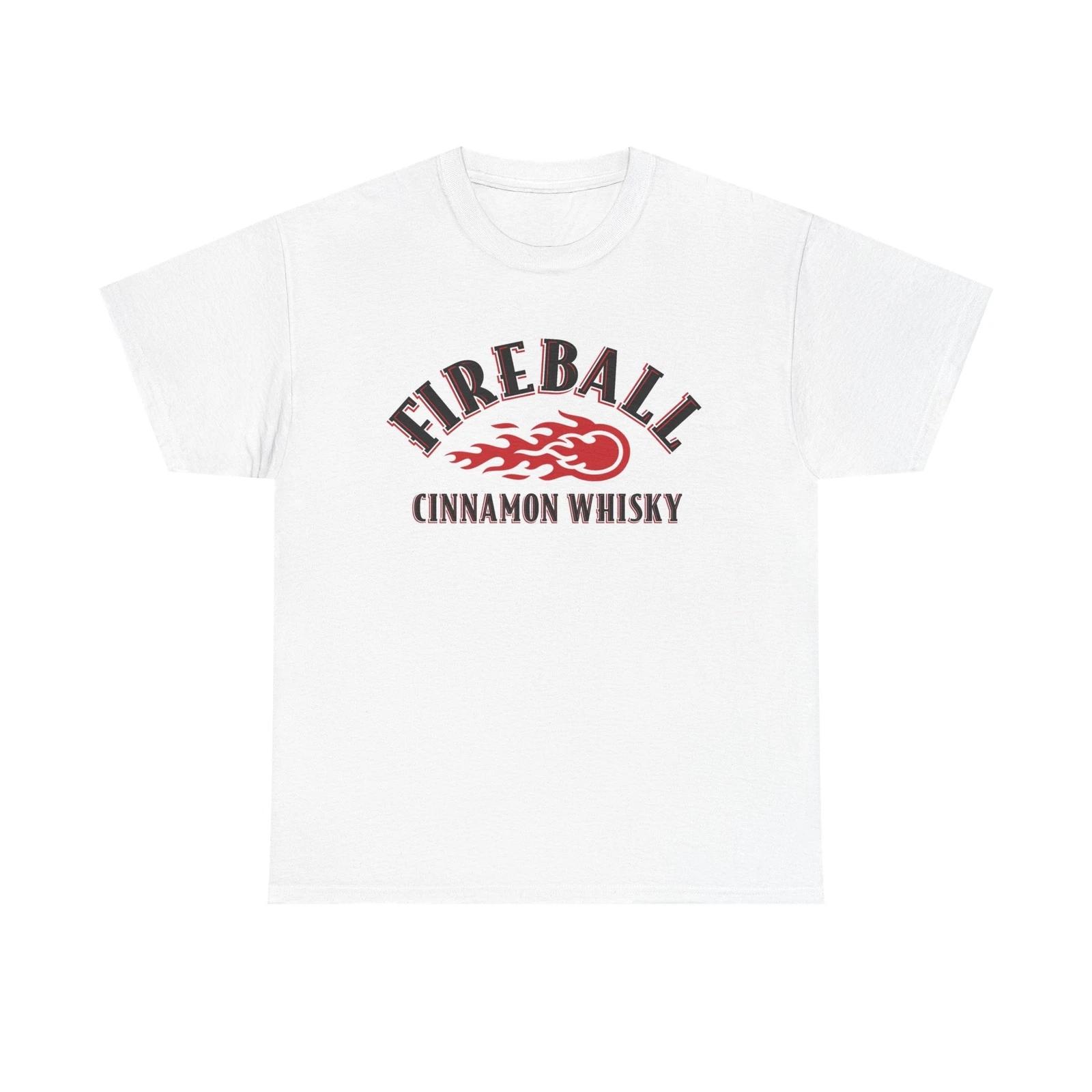 Fireball Whiskey Graphic T Shirt Vintage Bar Beers Unisex Heavy Cotton Tee 3XL